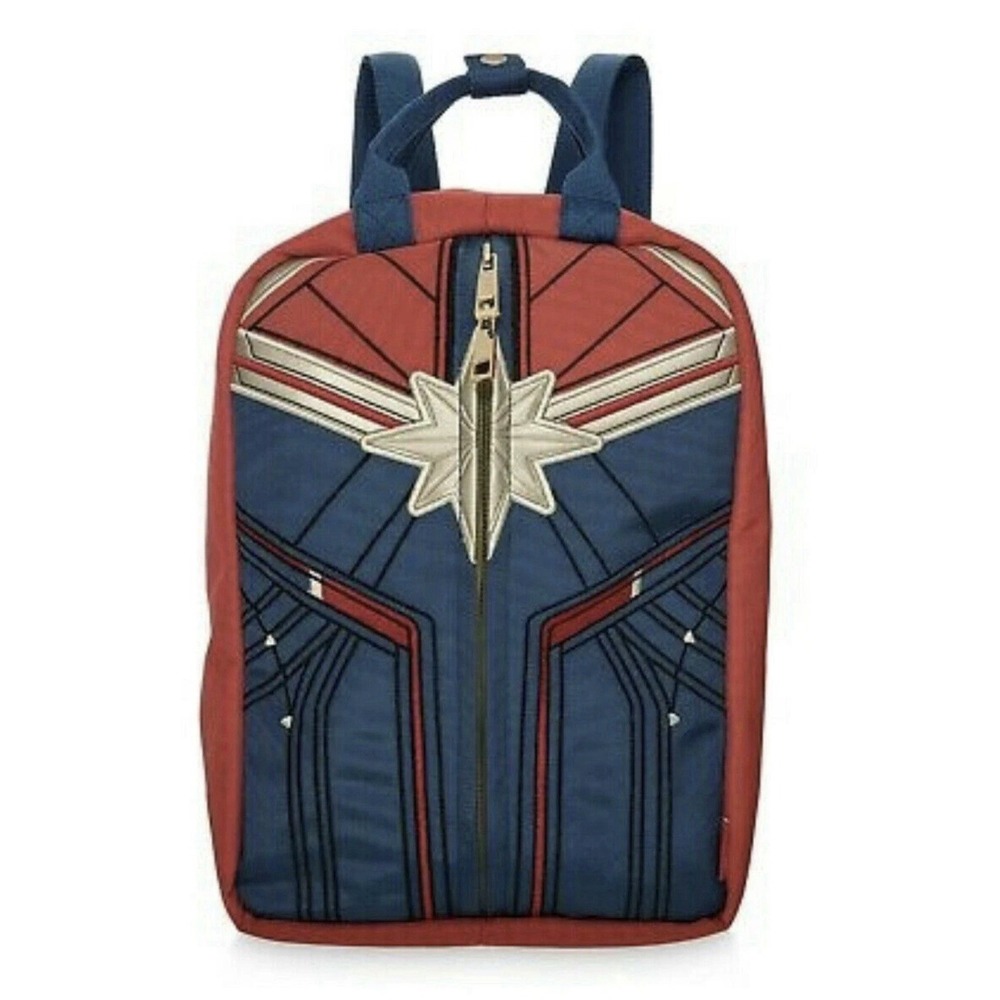 Disney Store Captain Marvel Reversible Mini Backpack to Hand Bag Purse Green